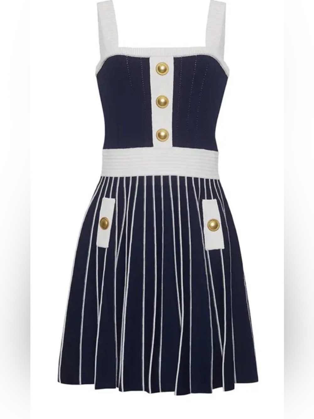 Cara Cara NWT Aurora Mini Dress in Navy and Ivory. XL